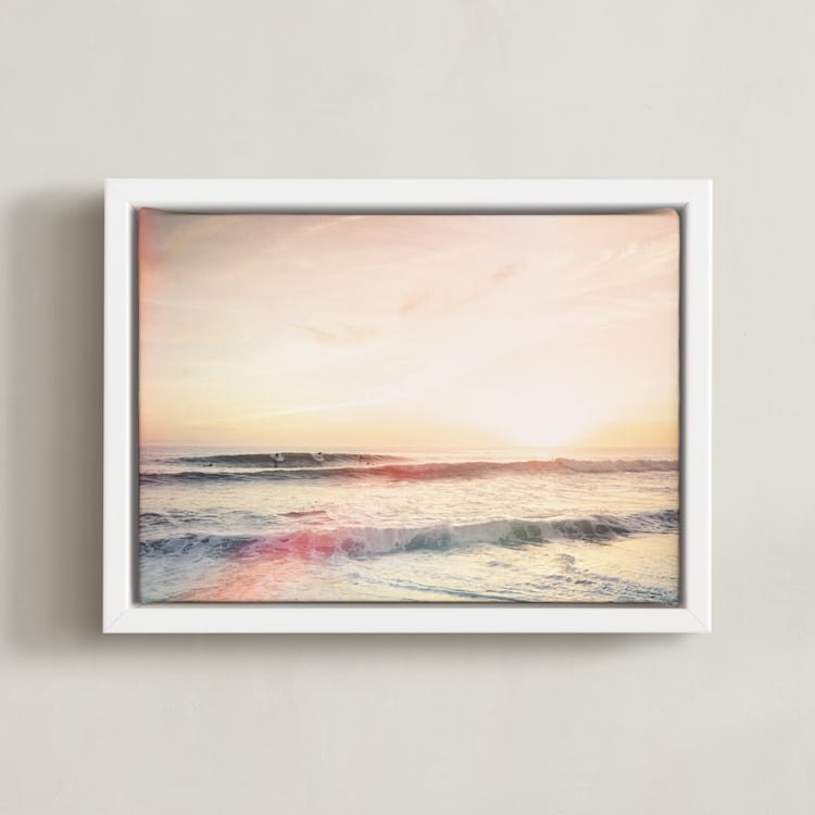 "Beach Affect" - Art Print in lomo by Kamala Nahas - Framed Canvas