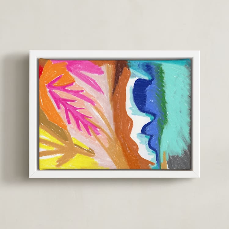 "Lush Luck" - Art Print in Vivid by Khara Ledonne - Framed Canvas