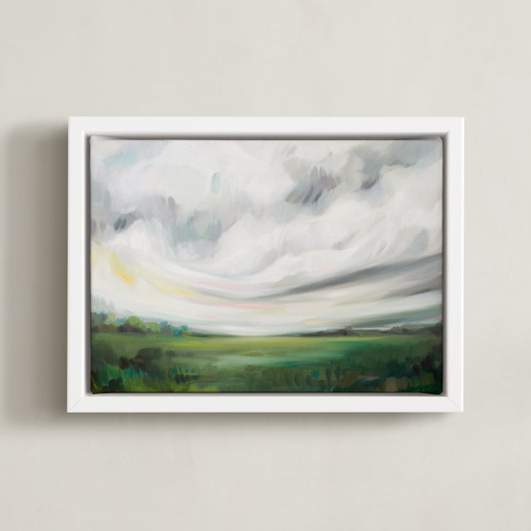 "Mornings Away" - Art Print in Mornings Away by Emily Jeffords - Framed Canvas