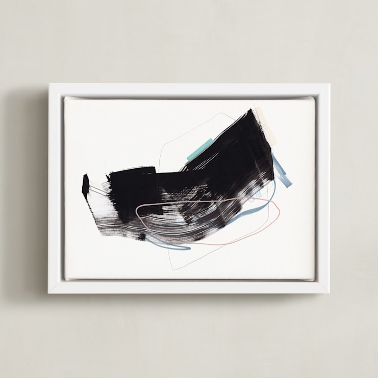 "Study 19" - Art Print in Black and white by Jaime Derringer - Framed Canvas