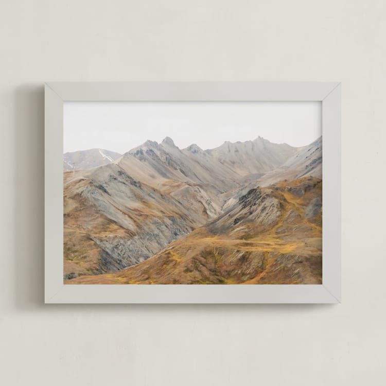 "Eminence" - Art Print in Sand by Courtney Crane - Framed