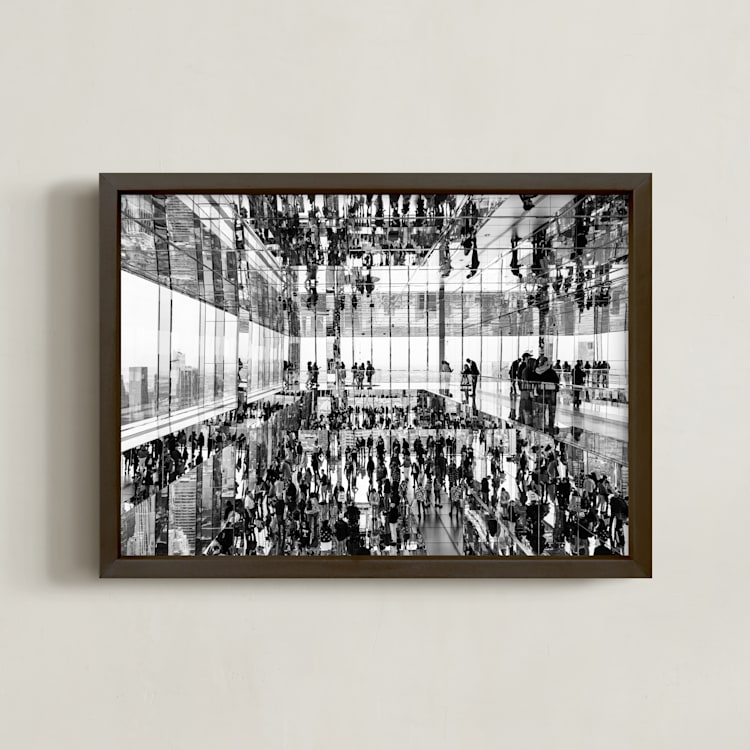"Seeing Double" - Art Print in Noir by LindseyErin - Framed