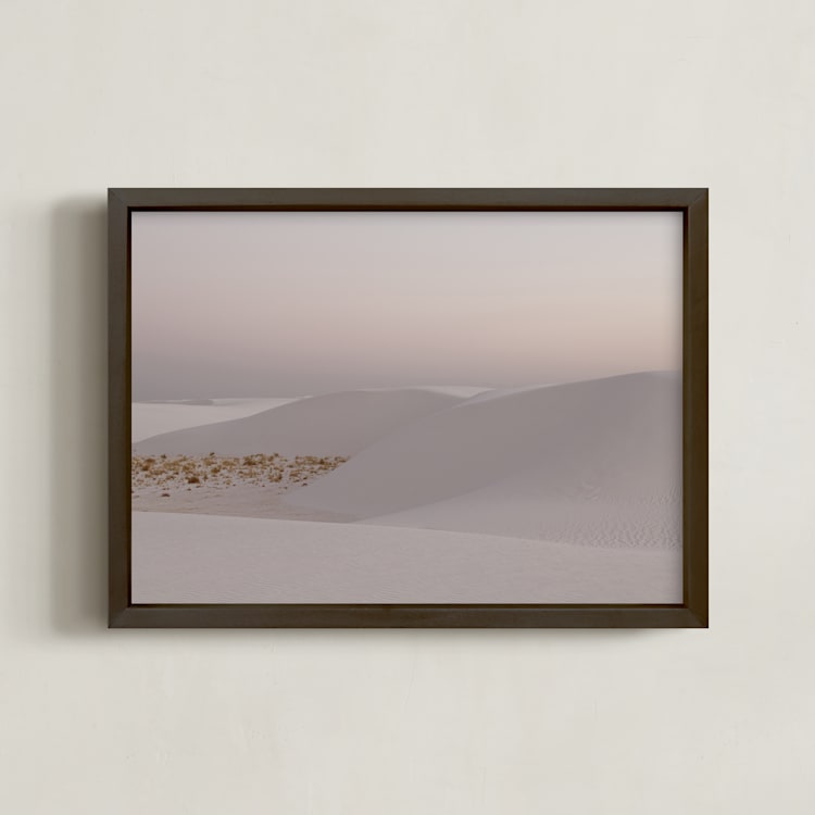 "Desert Dusk II" - Art Print in Cashmere by Tania Medeiros - Framed