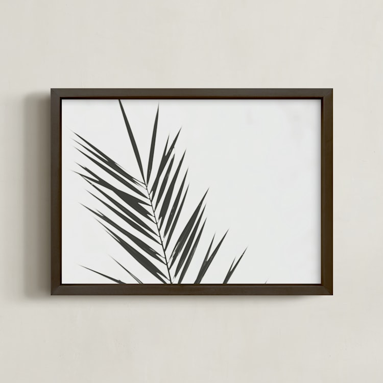 "Two" - Art Print in Charcoal by Stacy Cooke - Framed