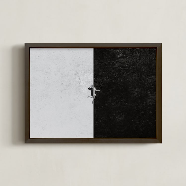 "negative-positive" - Art Print in black by Jacob Loafman - Framed