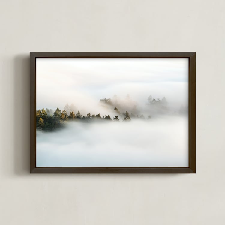 "Revealing II" - Art Print in Seaweed Green by Tania Medeiros - Framed