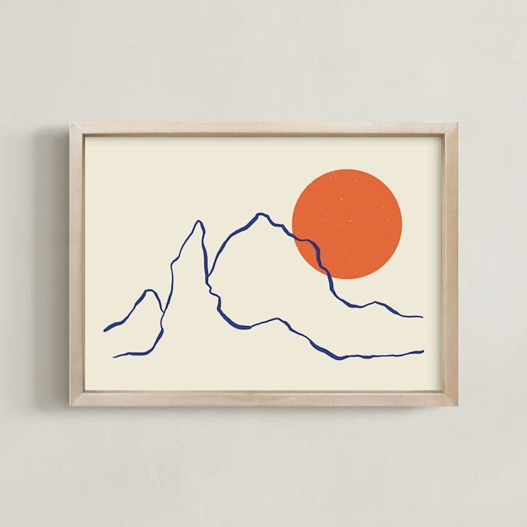 "Rise Again" - Art Print in Clementine by Adelyn T. - Framed