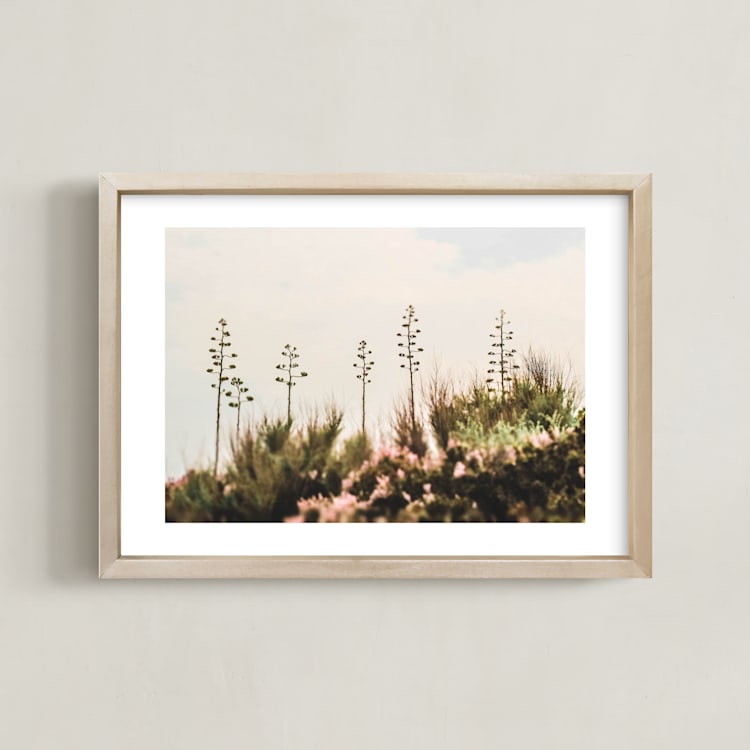 "French Riviera" - Art Print in Natural by Kaitlin Rebesco - Framed