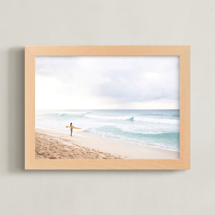 "North Shore" - Art Print in Surf by Jill Means - Framed
