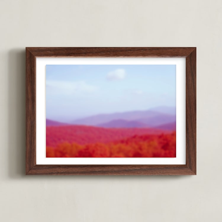 "Bold Ridge" - Art Print in Carnival by Deborah Chou - Framed