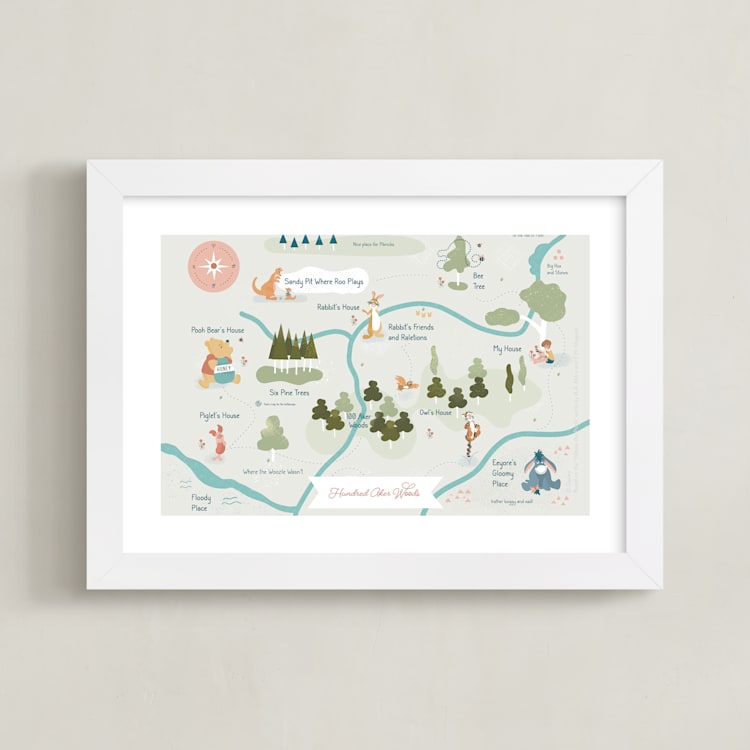 "A stroll through the Hundred Aker Wood" - Art Print in Field by Char-Lynn Griffiths - Framed