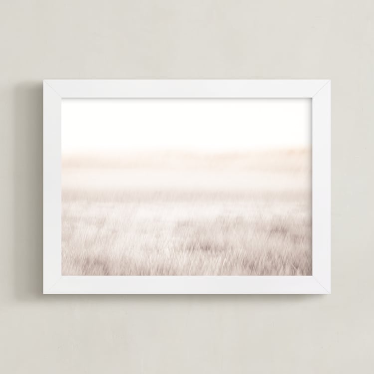 "Just a Whisper" - Art Print in Natural by Rebecca Rueth - Framed