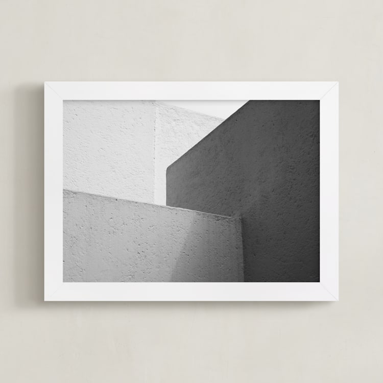 "White Walls" - Art Print in monochrome by lulu and isabelle - Framed