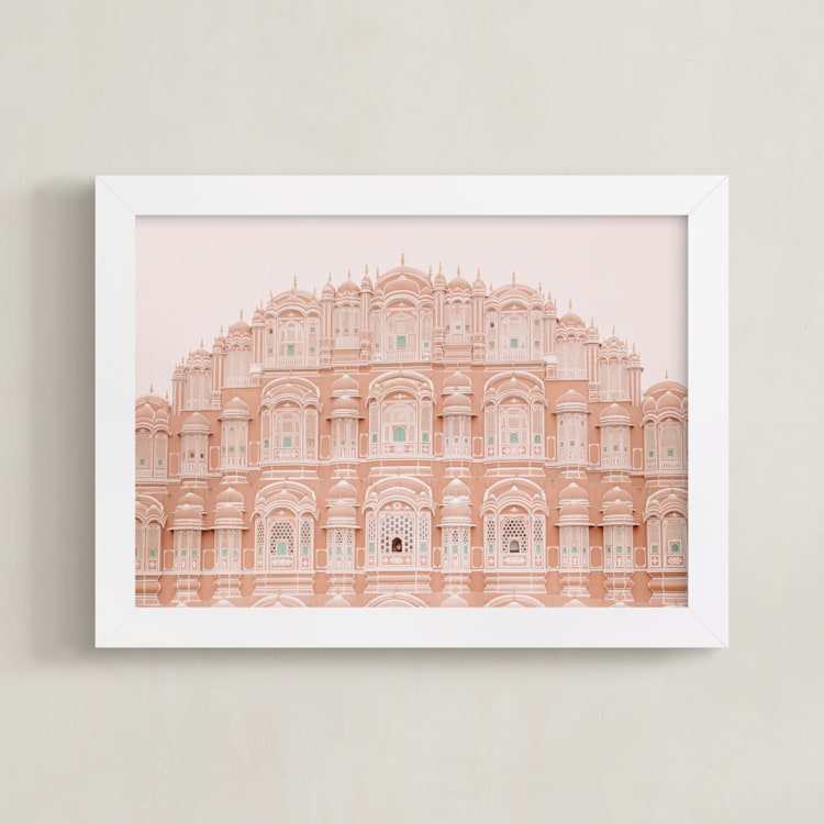 "Palatial" - Art Print in Rose by Creo Study - Framed