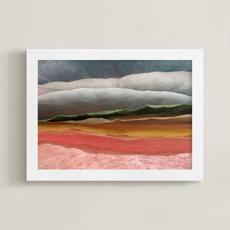 "the Sun Shines Again" - Art Print in Multicolor by Karen Kardatzke - Framed