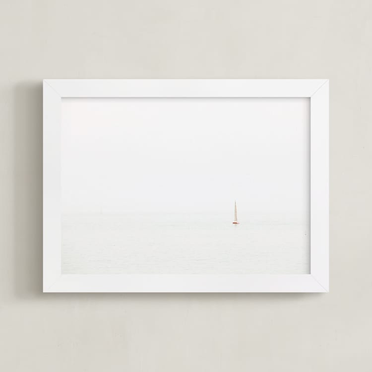 "Dancing In The Moonlight" - Art Print in Moonlight White by Summer Strauch - Framed