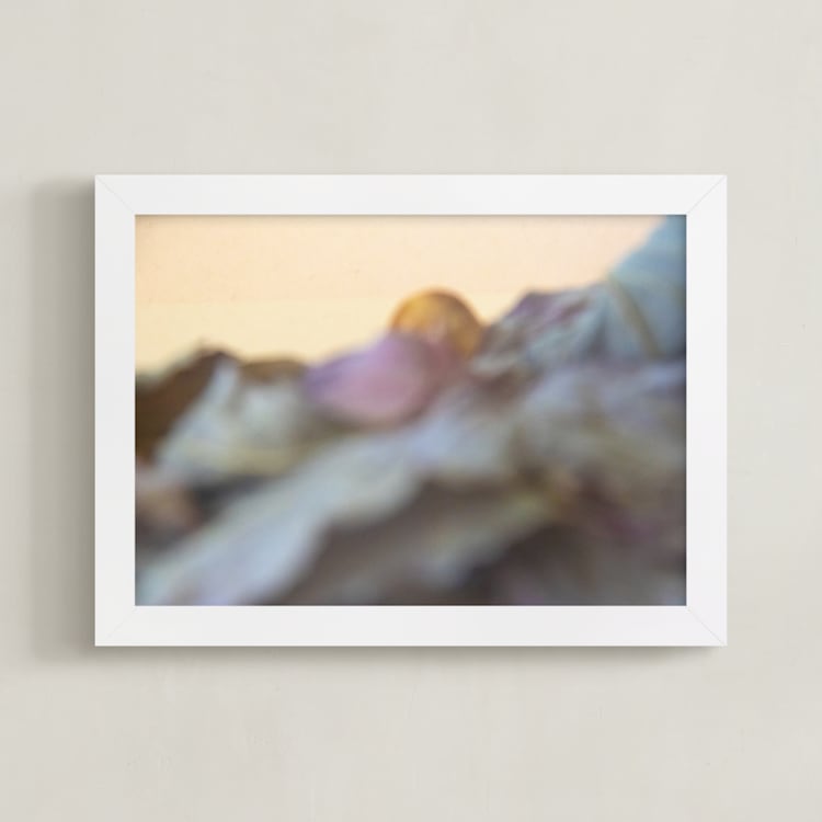 "Sunrise Pastels" - Art Print in Cream by Jenna Holcomb - Framed