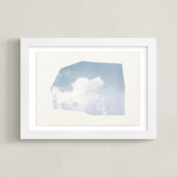 "a scrap of the sky II" - Art Print in Sky by Sumak Studio - Framed