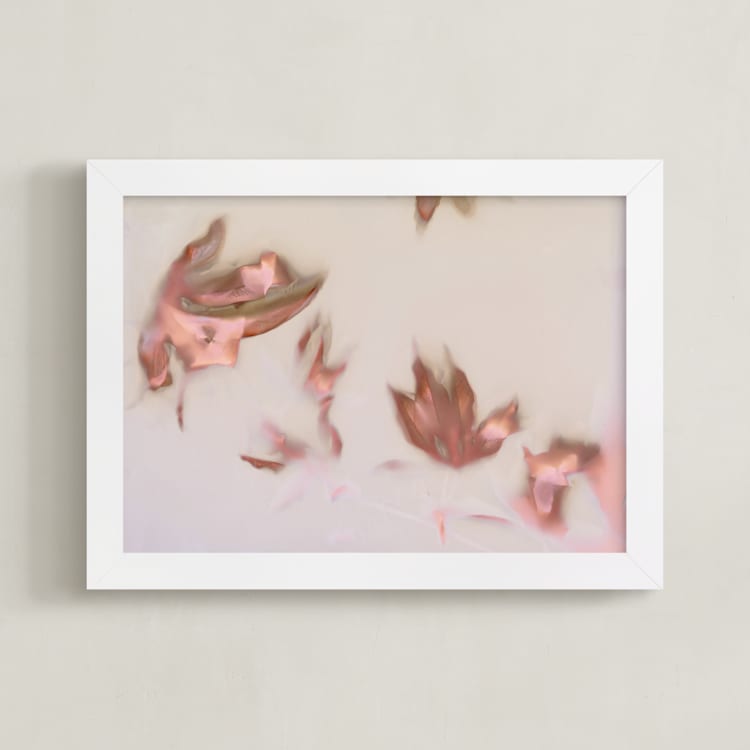 "Somewhere waiting for me" - Art Print in passionfruit by raven erebus - Framed