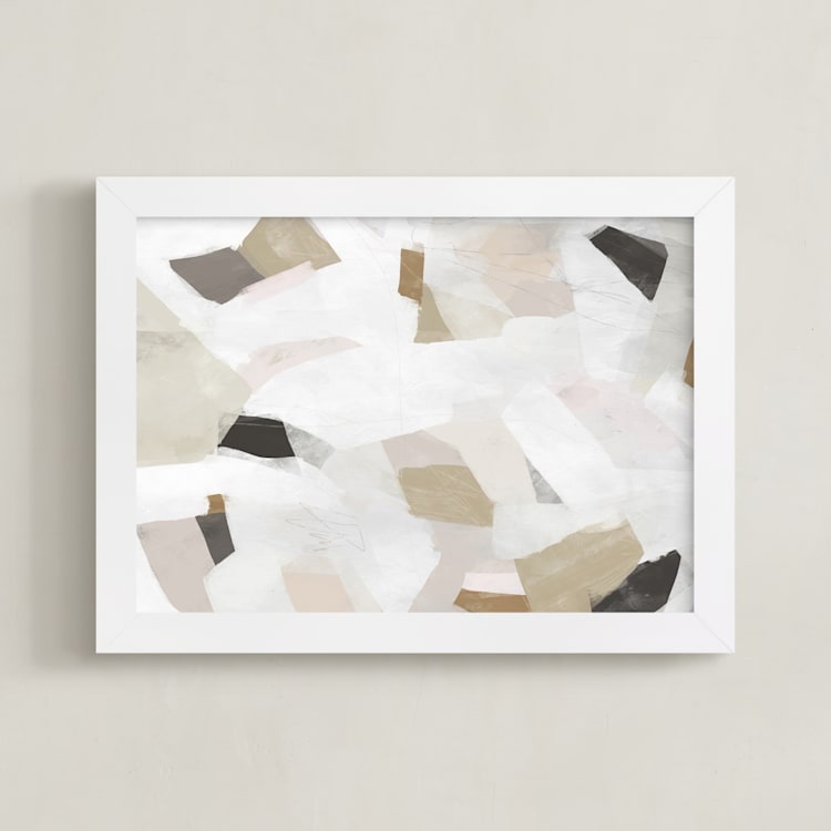 "Sierra" - Art Print in Golden by Melanie Severin - Framed