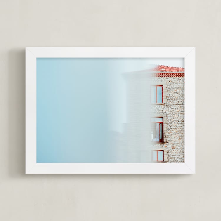 "À Travers" - Art Print in Sky by Tania Medeiros - Framed