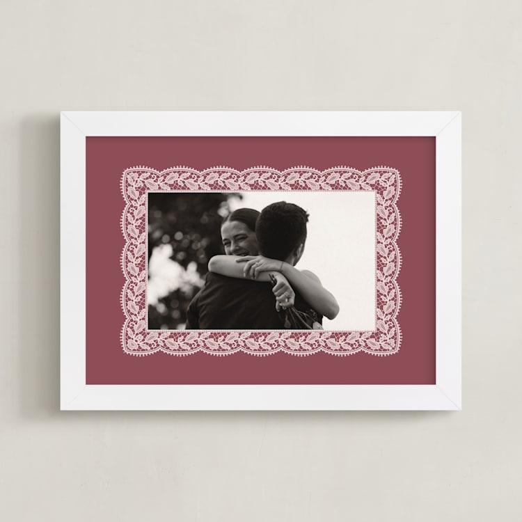 "Chantilly: Landscape" - Framed Photo in Dusty Rose by Erica Krystek - Framed
