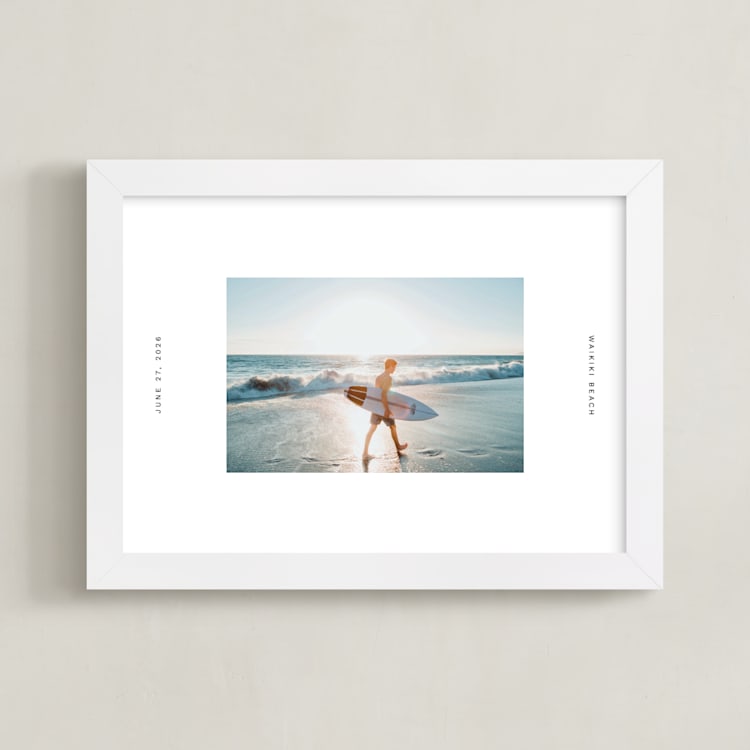 "Panorama: Landscape" - Framed Photo in Salt by Olivia Raufman - Framed