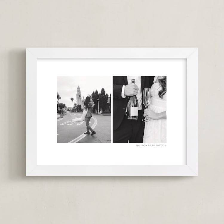 "Two Photo: Landscape Framed Photo" - Framed Photo in White by Anelle Mostert - Framed