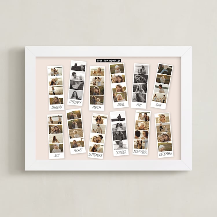 "Year Snapshots" - Framed Photo in Sand by Claudia Orengo - Framed