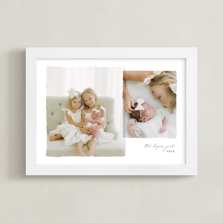 "Torn Two Photo: Landscape Framed Photo " - Framed Photo in White by Brianne Larsen - Framed