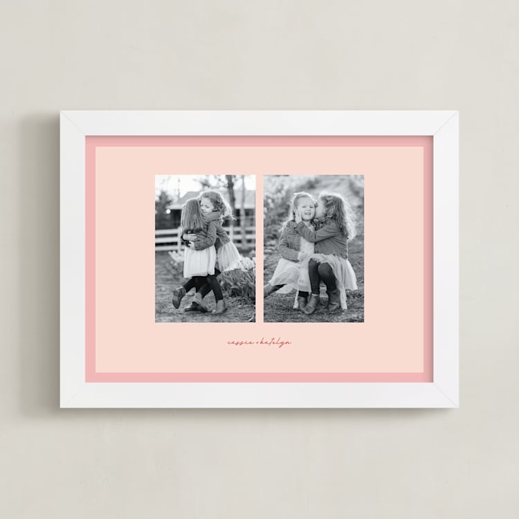 "Soft Hues Two Photo: Landscape Framed Photo" - Framed Photo in Blush by Blustery August - Framed