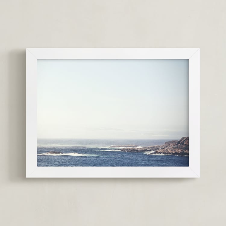 "Oygarden" - Art Print in Ocean by Bethan - Framed