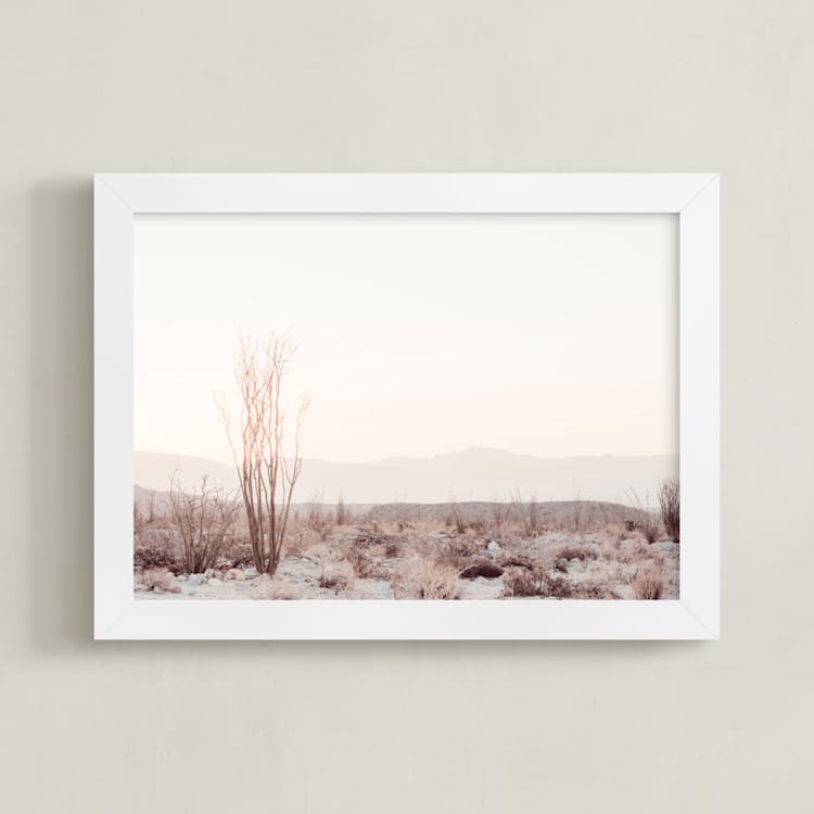 "Ocotillo II" - Art Print in morning blush by Kamala Nahas - Framed