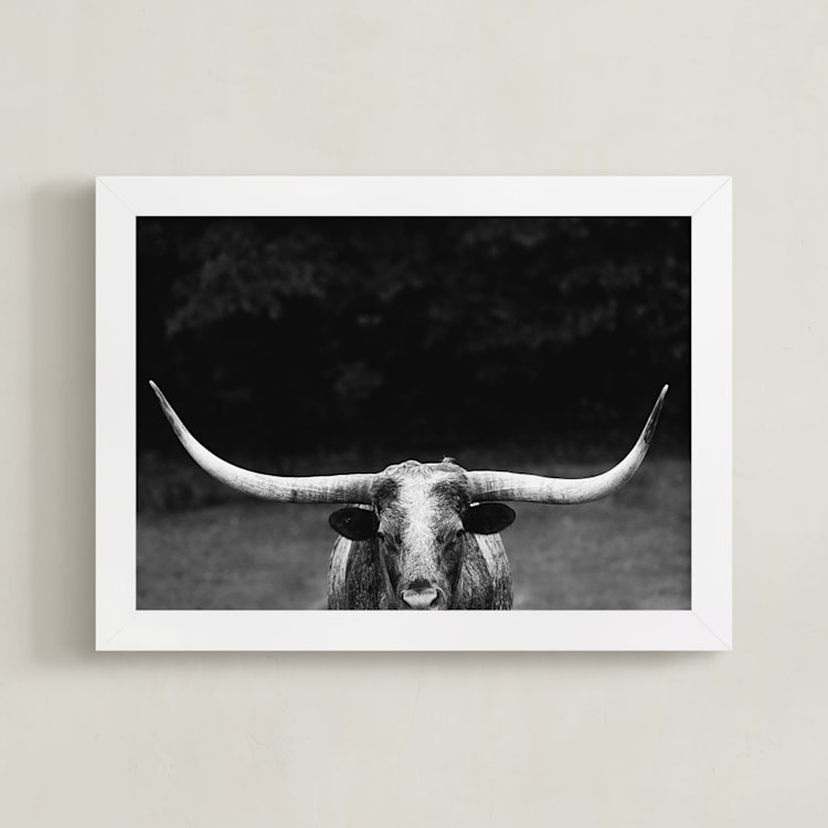 "Natasha" - Art Print in Black White by Amy Carroll - Framed
