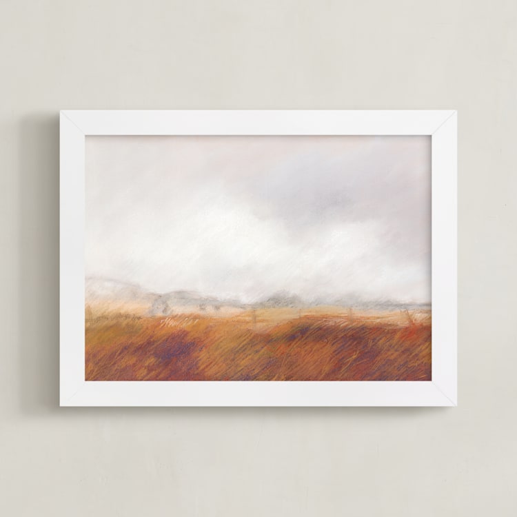 "Amber Waves" - Art Print in Amber by Lorent and Leif - Framed