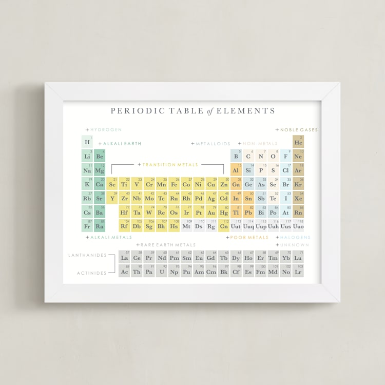 "Elemental" - Art Print in Earthtone by Marabou Design - Framed