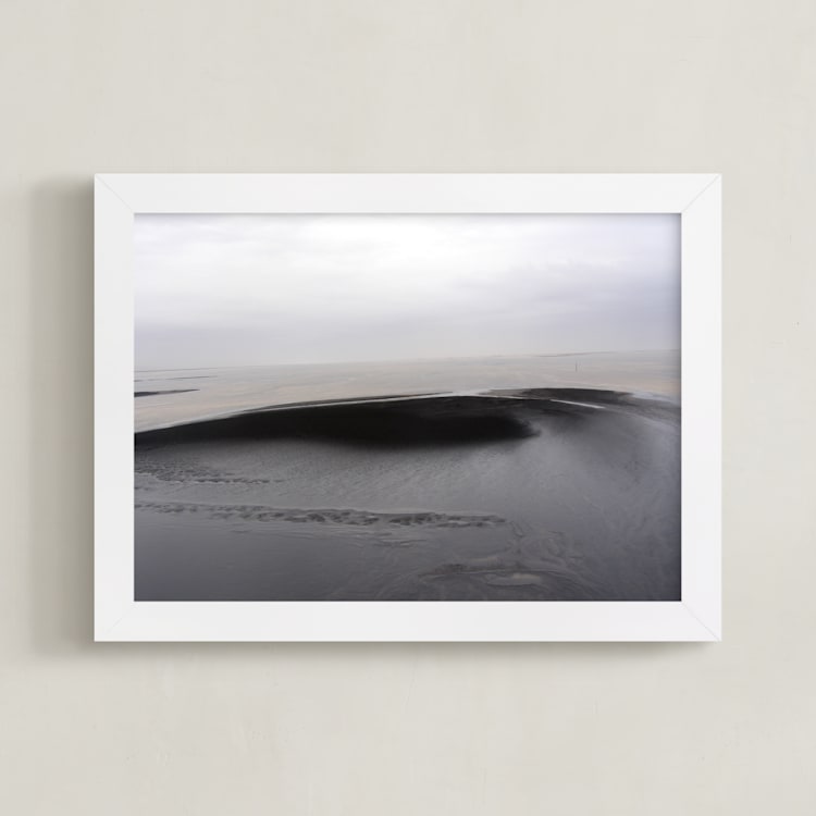 "Alda" - Art Print in Charcoal Grey by Miranda Mol - Framed