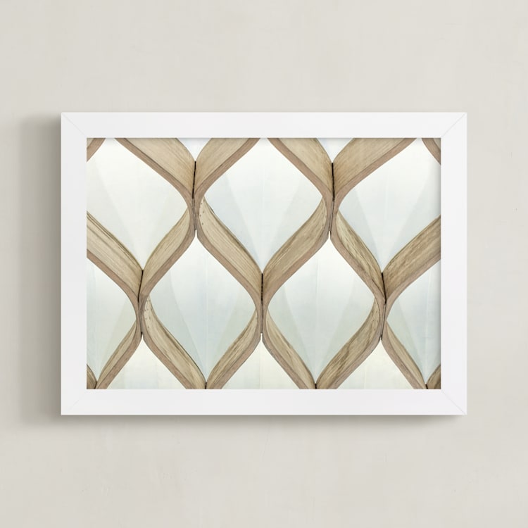 "Veiled" - Art Print in Mint Green by Angie McMonigal - Framed