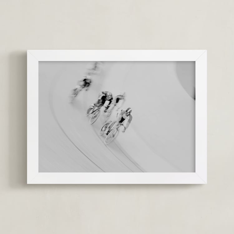 "Velodrome" - Art Print in Black and White by Catherine Culvenor - Framed