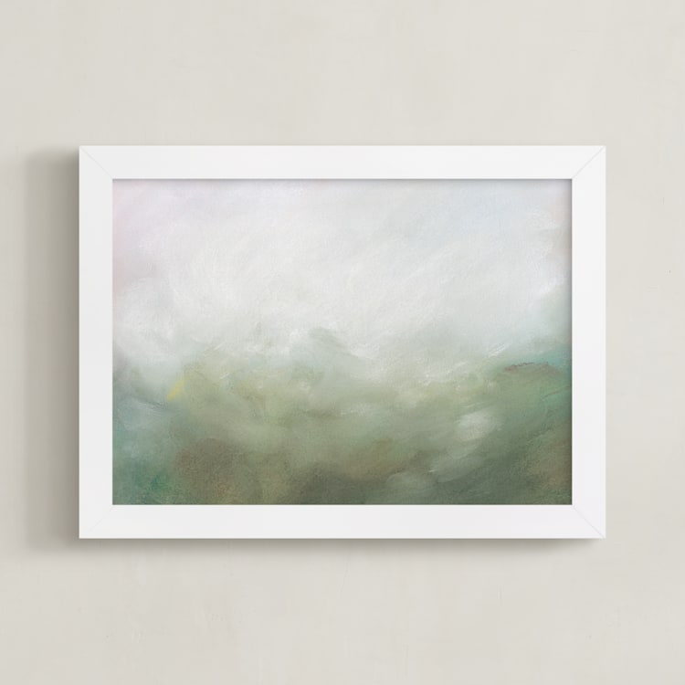 "Morning Mist" - Art Print in Moss by Lorent and Leif - Framed
