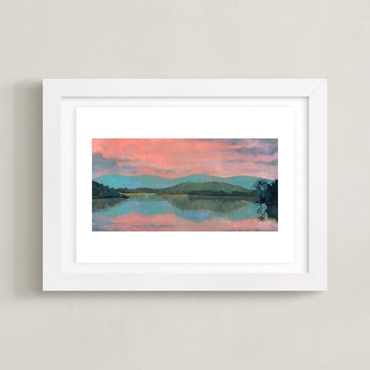 "Rose Water" - Art Print in Rose Water by Stephanie Goos Johnson - Framed