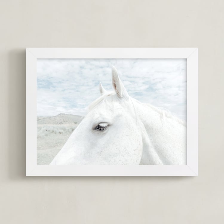 "dreamy" - Art Print in mystic by Sara Hicks Malone - Framed