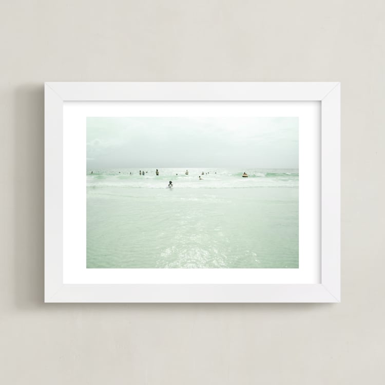 "Dream of Summer 2" - Art Print in Jolly Sea by Rega - Framed