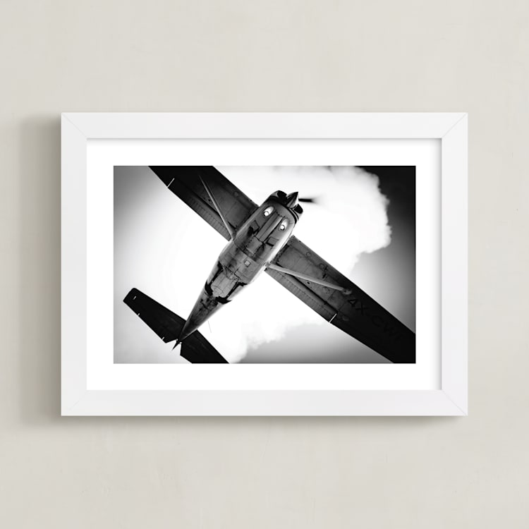 "4X-CWF" - Art Print in Mild Grey by Tal Paz-Fridman - Framed