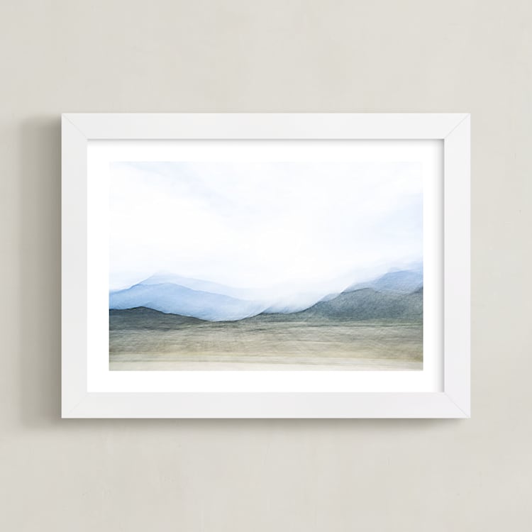 "Windy Day" - Art Print in Natural by Rebecca Rueth - Framed