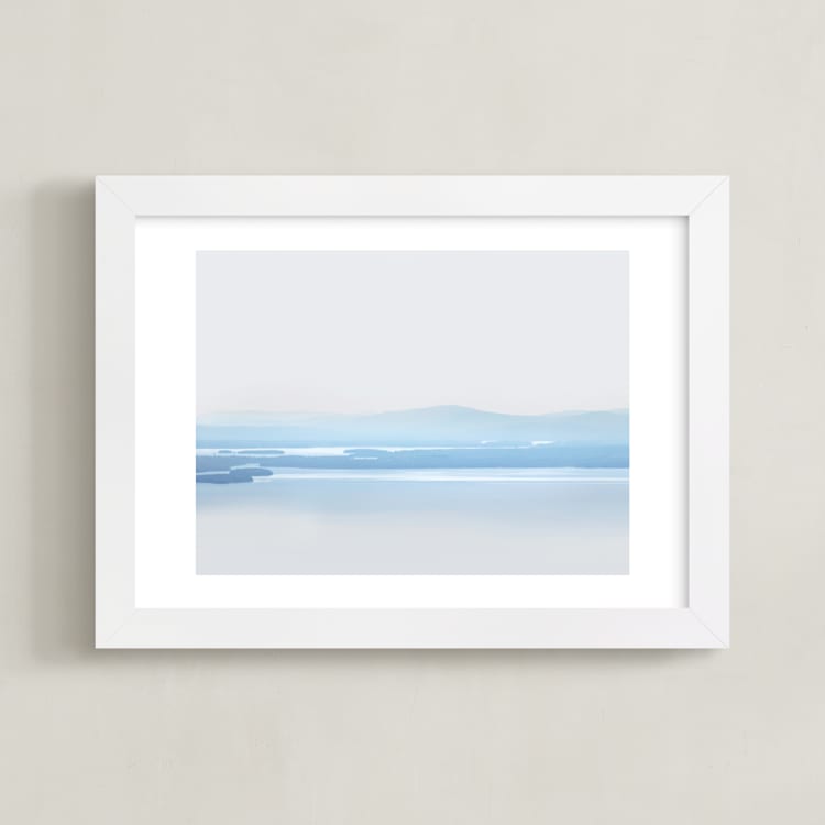 "Summertime Blue" - Art Print in Summertime Blue by Lisa Sundin - Framed