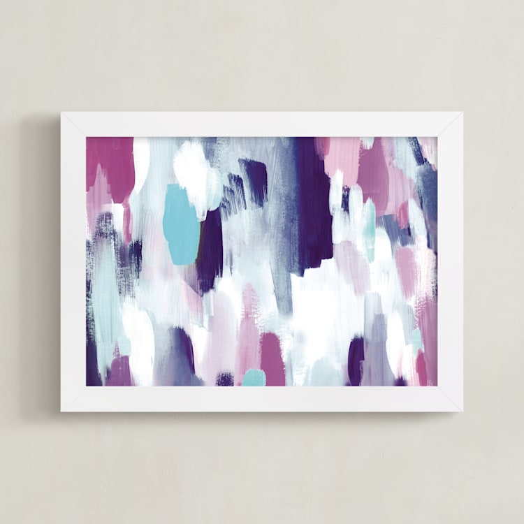 "Imaginative" - Art Print in Jewel by Melanie Severin - Framed
