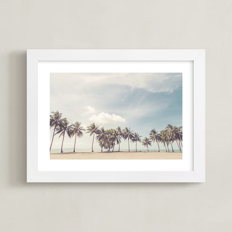 "On the Verge" - Art Print in Vintage by LindseyErin - Framed