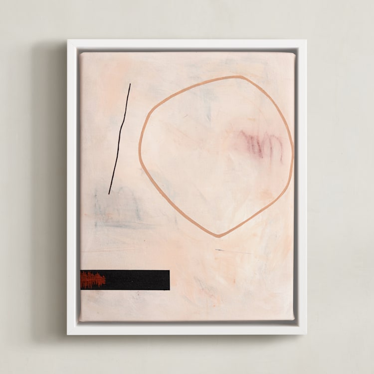 "When All Is Said & Done 2" - Art Print in Sandpaper by Keren Toledano - Framed Canvas