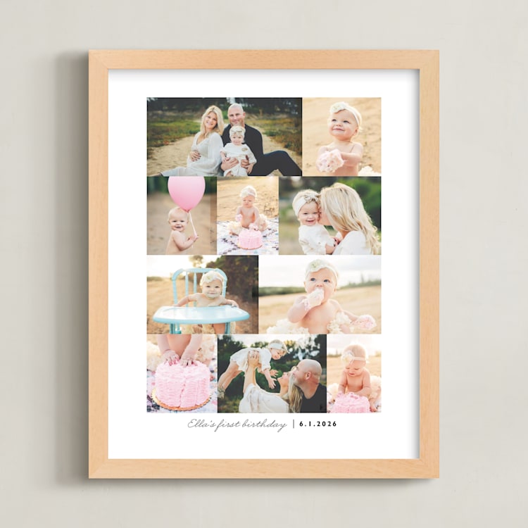 "Ten Photo: Portrait Framed Photo" - Framed Photo in Pearl by Snow and Ivy - Framed